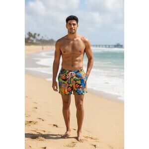 Polo Ralph Lauren Mens Colorful Swim Trunks Size Large Beach Pool Vacation